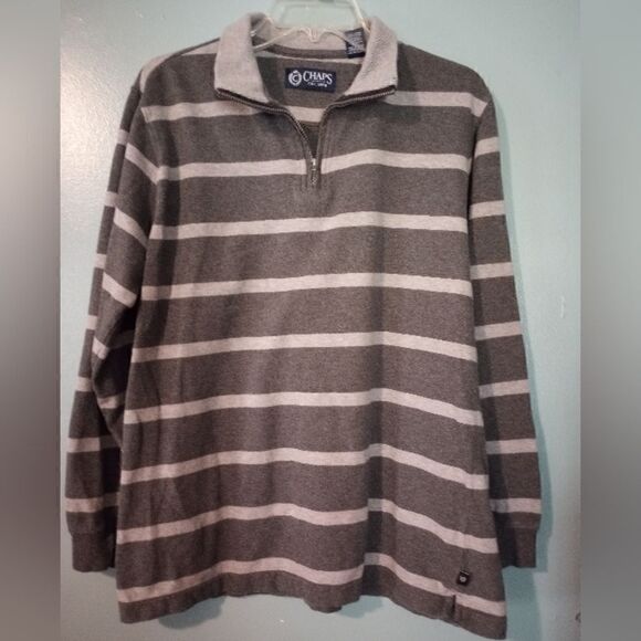 Chaps Ralph Lauren striped long sleeve collared shirt - Picture 1 of 8